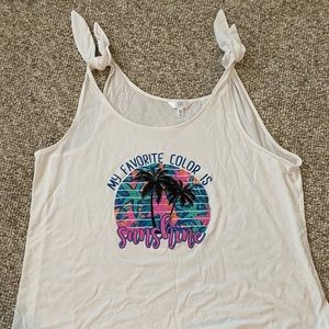Women’s Tie Shoulder Beach Tank